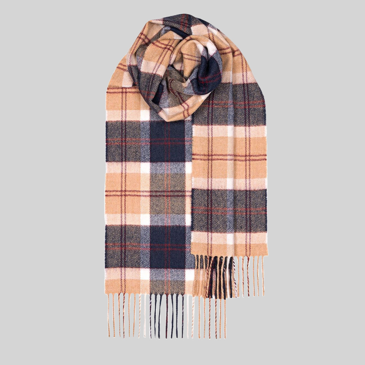 Bannockbane Navy Tartan Lochcarron Lambswool Scarf