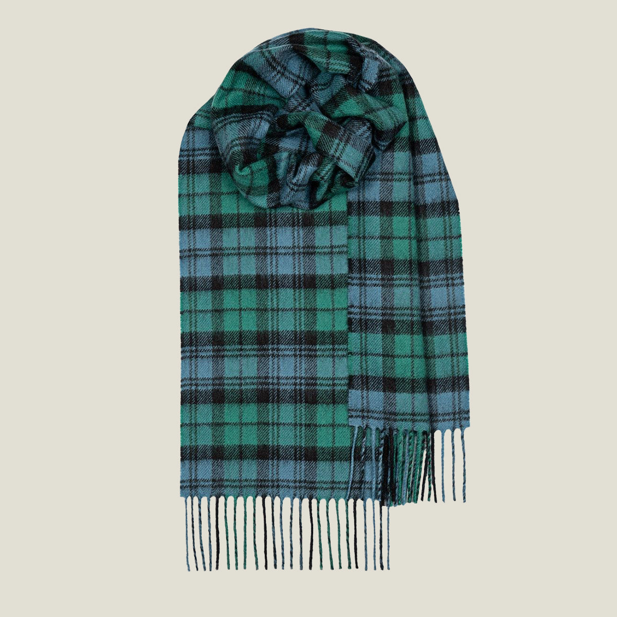 Campbell Tartan Lochcarron Lambswool Scarf
