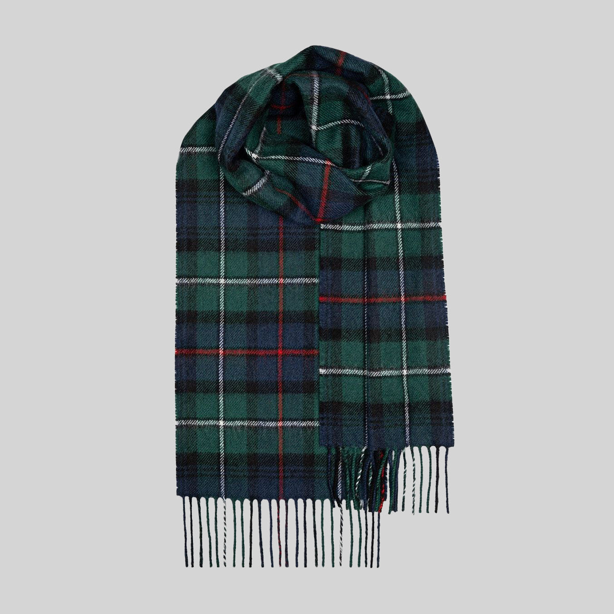 MacKenzie Modern Tartan Lochcarron Lambswool Scarf
