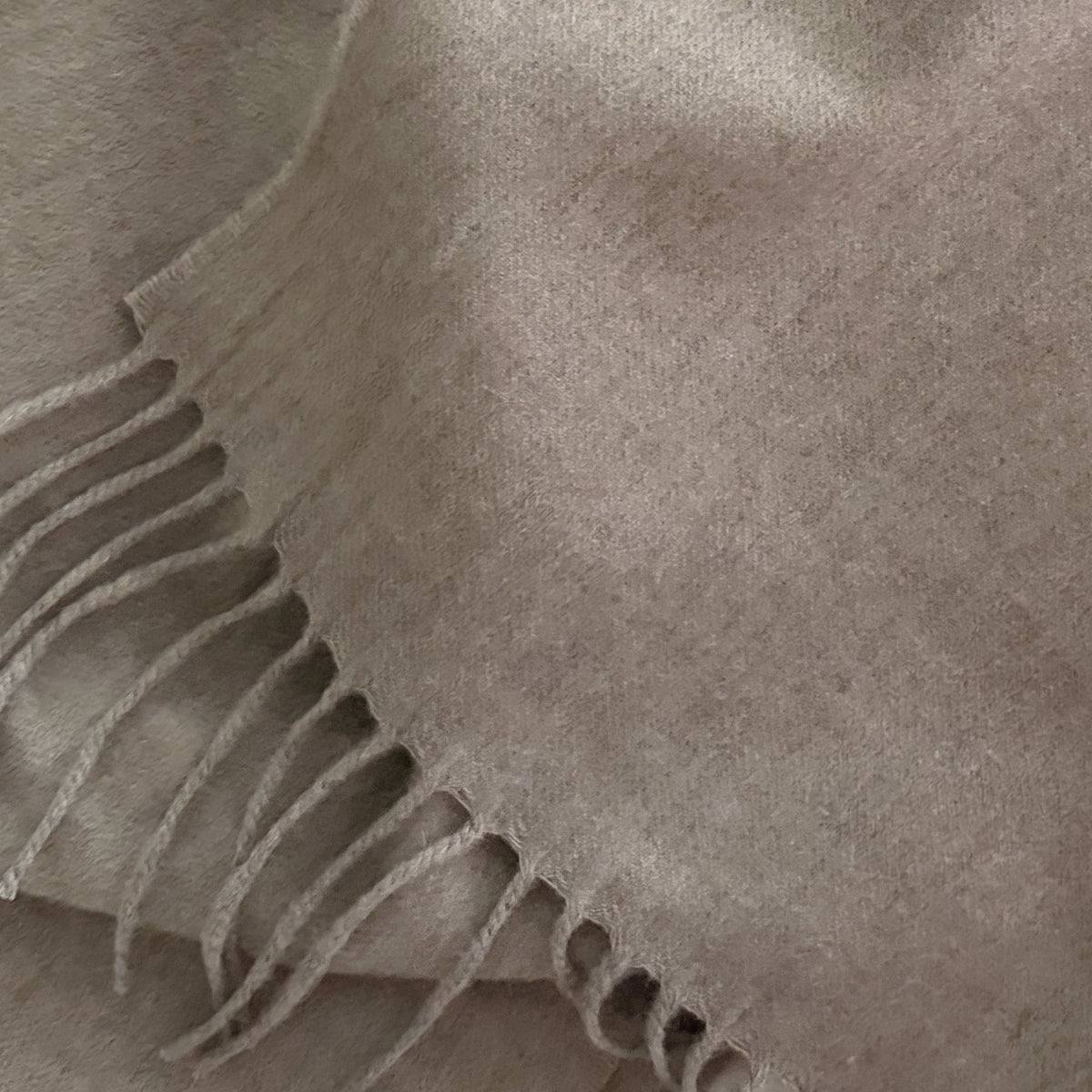 Woven Mushroom Cashmere Scarf