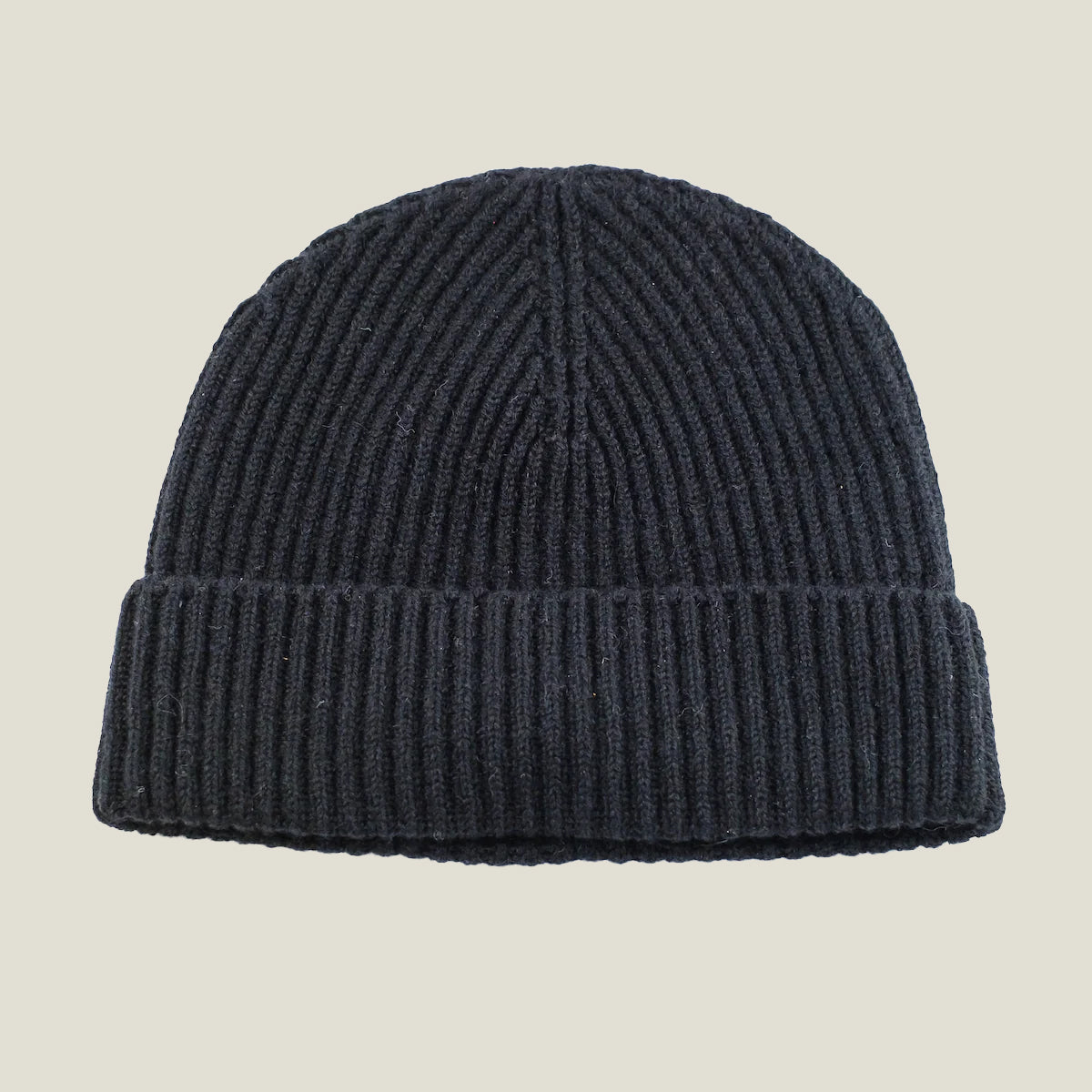 Cashmere Ribbed Beanie Hats
