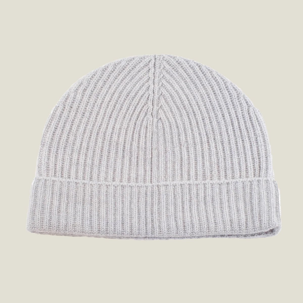 Cashmere Ribbed Beanie Hats
