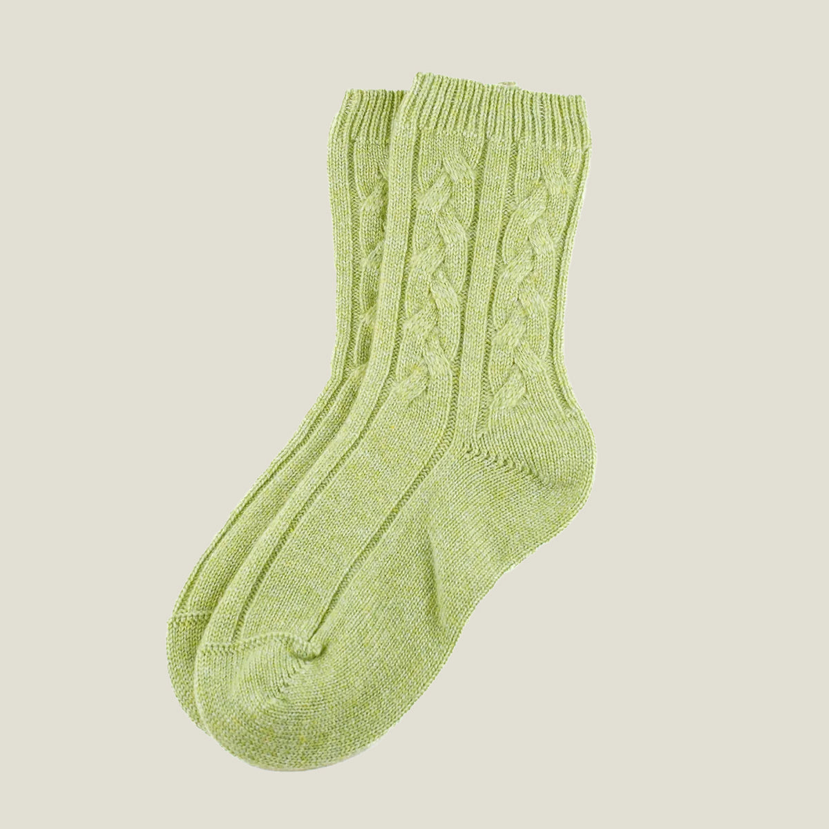 Women's Cashmere Cable Socks
