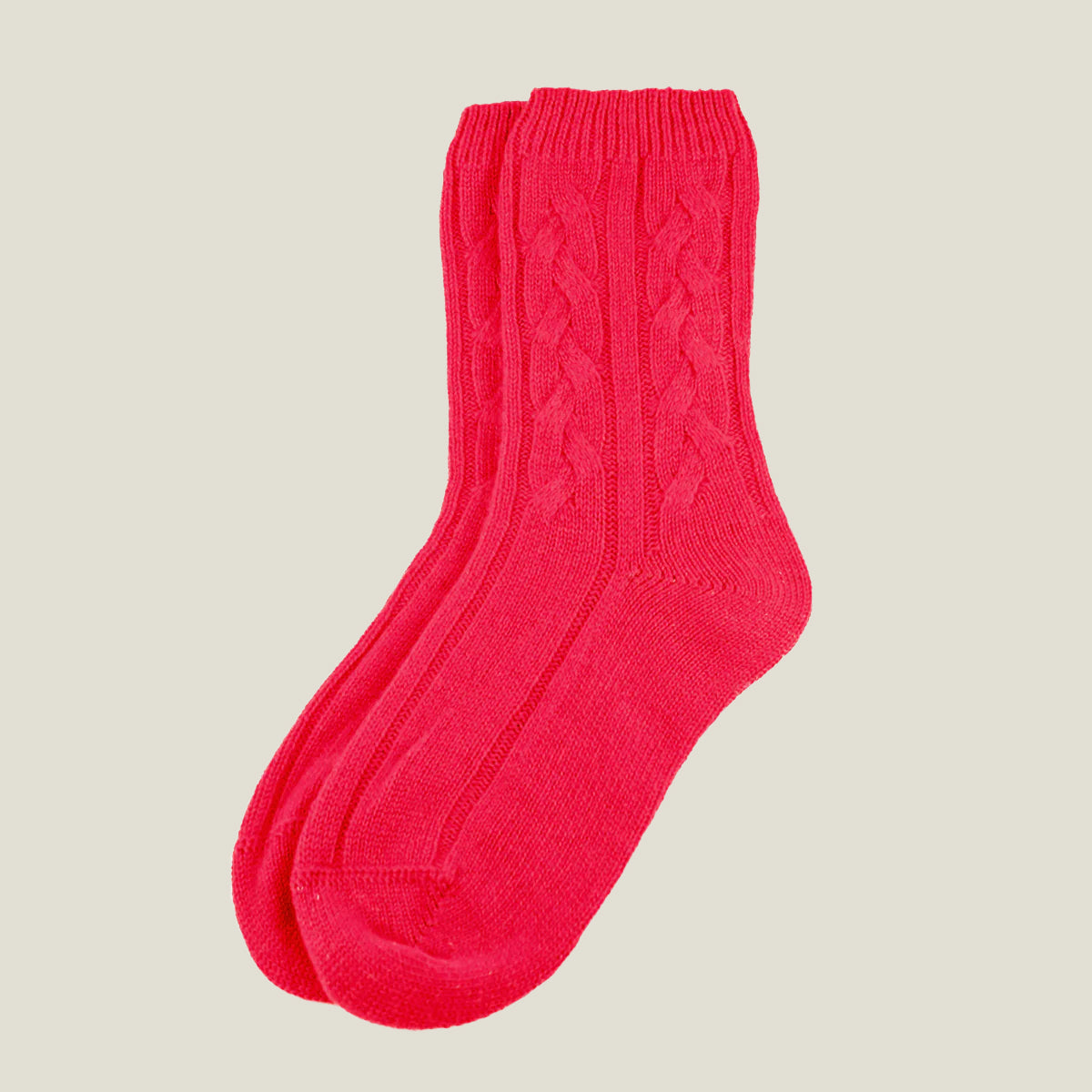 Women's Cashmere Cable Socks