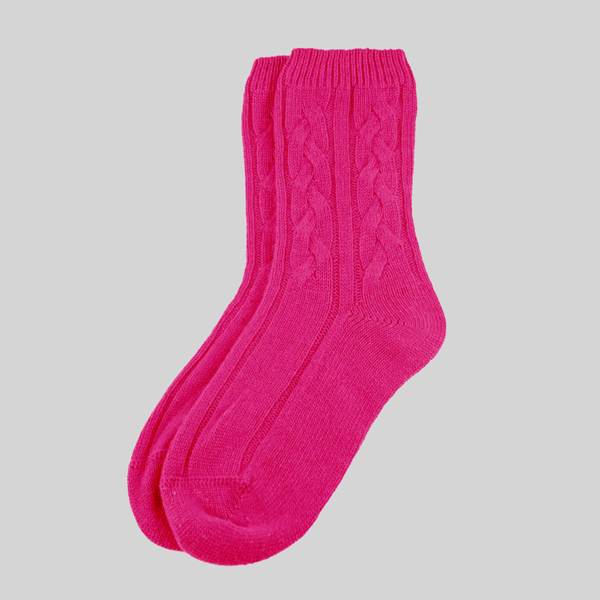 Women's Cashmere Cable Socks
