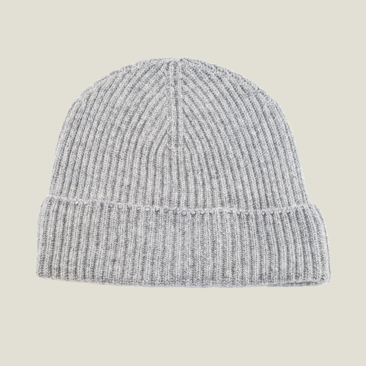 Cashmere Ribbed Beanie Hats
