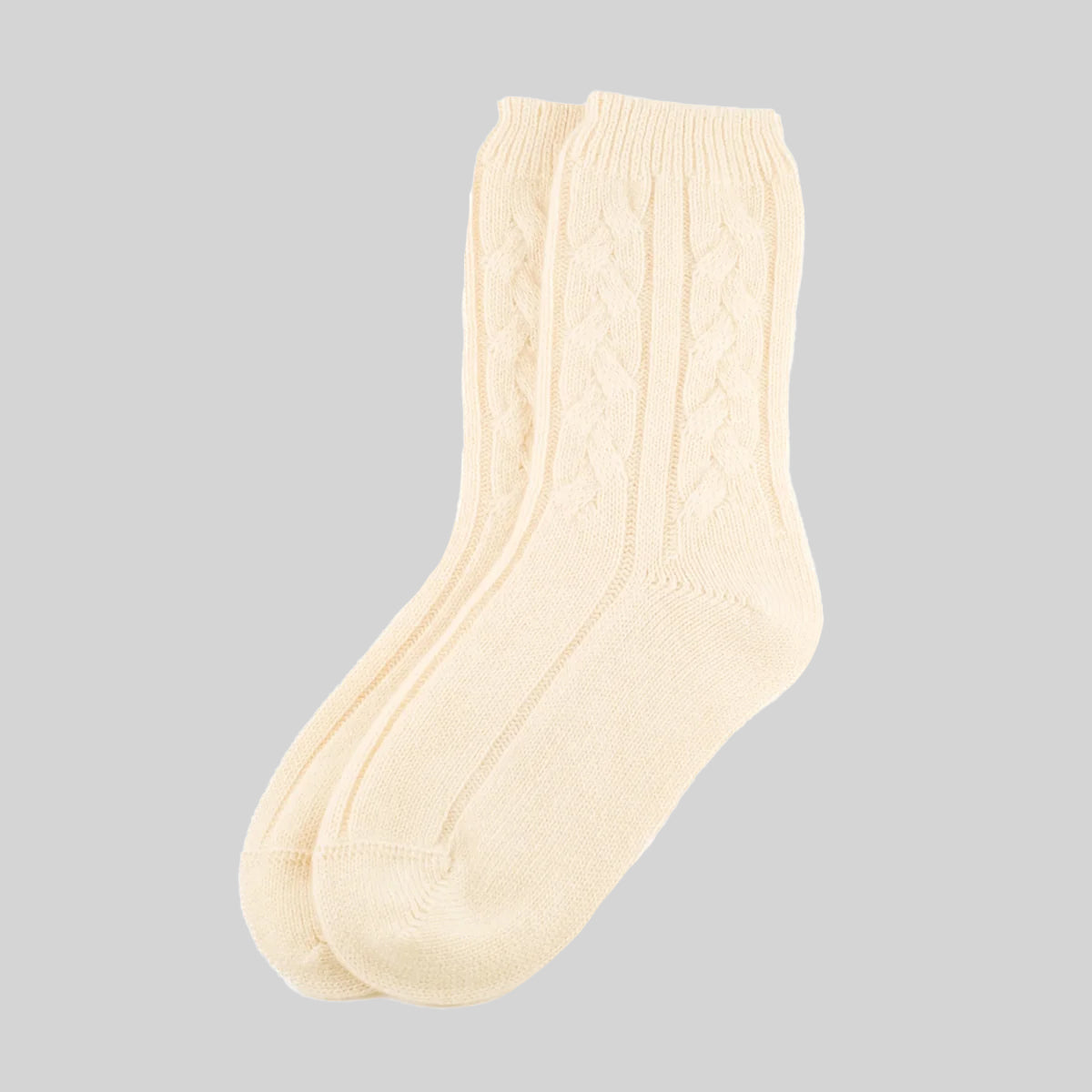 Women's Cashmere Cable Socks