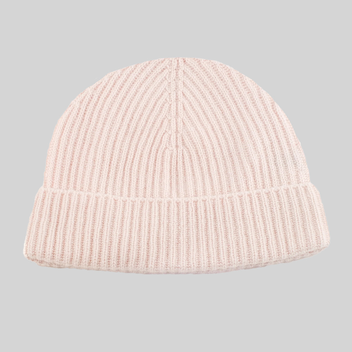 Cashmere Ribbed Beanie Hats