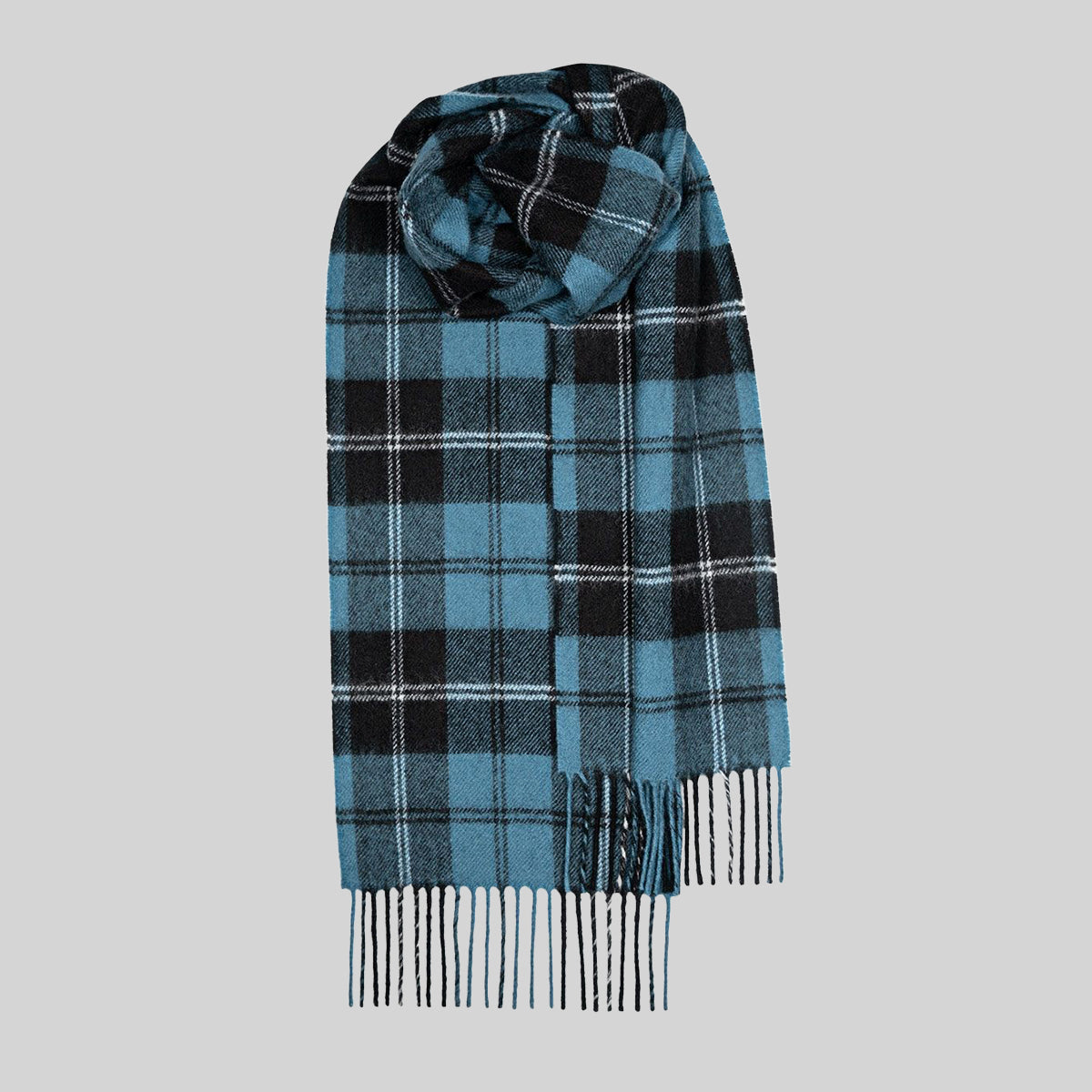 Ramsay Blue Ancient Tartan Lochcarron Lambswool Scarf