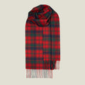 Robertson Red Modern Tartan Lochcarron Lambswool Scarf