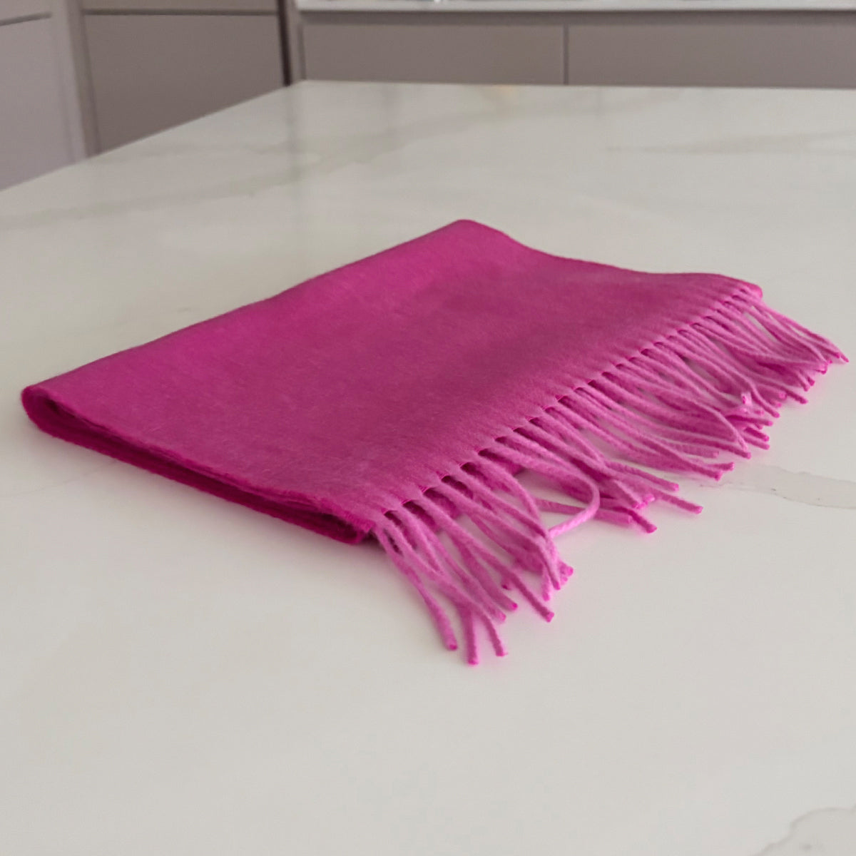 Woven Two Tone Pink Cashmere Scarf