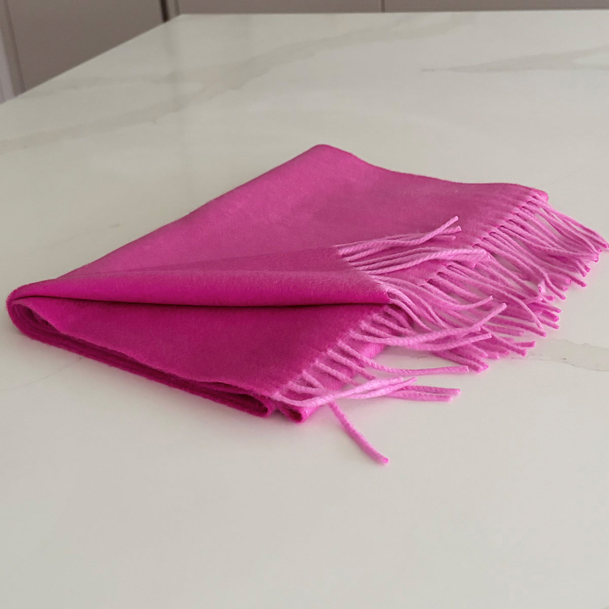Woven Two Tone Pink Cashmere Scarf
