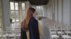 A video collage of models wearing cashmere travelwraps in different colours and designs, walking through the forest, looking cosy indoors and close up shots of the wraps themselves.